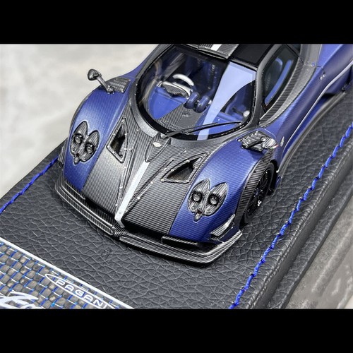 Peako 1:43 UNO Pagani Zonda ZUN Blue Carbon Diecast Car Model Limited Collection - Picture 4 of 7