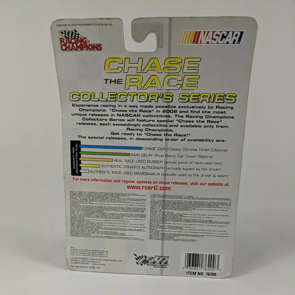 赛车冠军加拿大独家 2002 年 1: 64 沃德伯顿猫代托纳 500 冠军 — 第 2/4 张图片