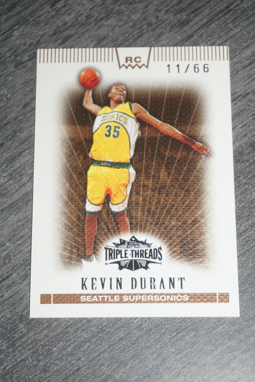 Kevin Durant 2007-08 Topps Triple Threads Sepia 11/66 #135