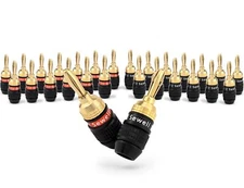 	Sewell SW-29863-12 Deadbolt Banana Plugs 12-Pairs by Gold Plated Speaker	