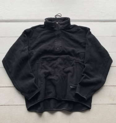 90s Japan Made Nike 1/4 Zip VNTG Fleece Sweatshirt Mens Medium