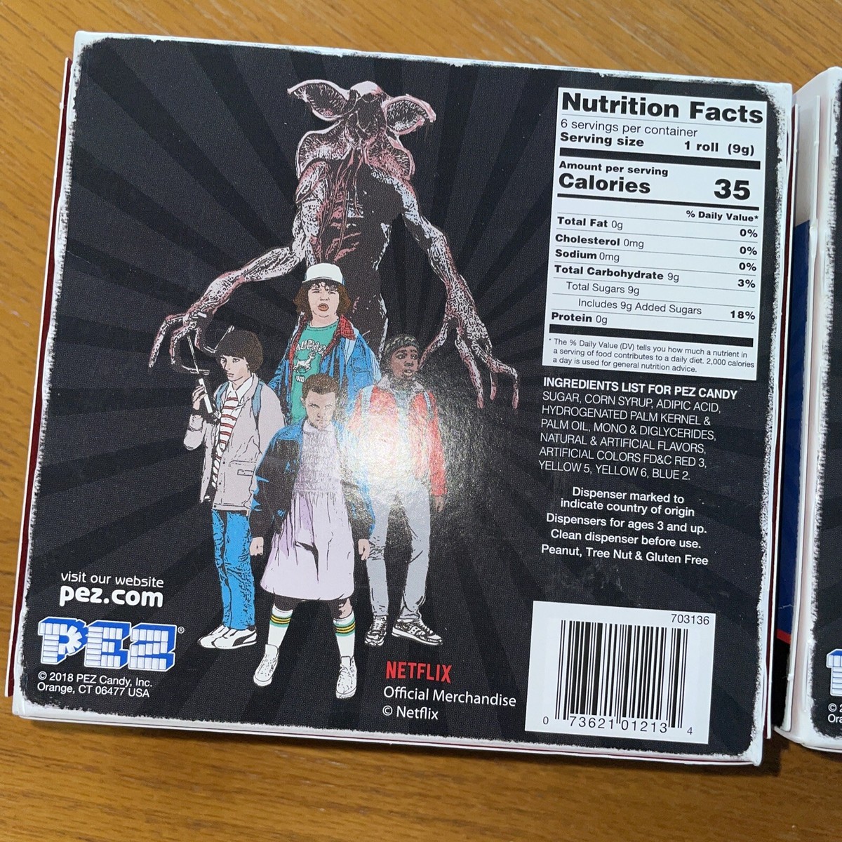 PEZ Stranger Things Gift Set All 4 Dispensers Eleven, Mike