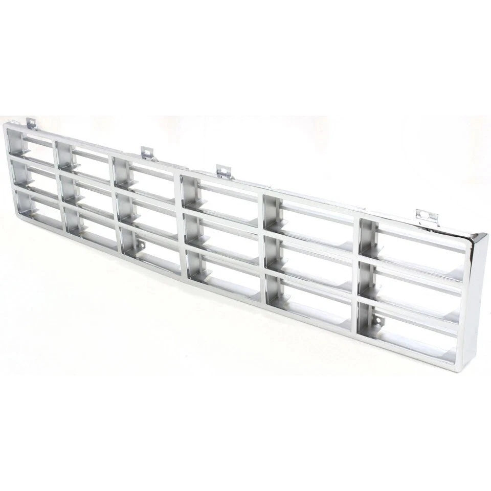 NEW FRONT GRILLE ASSEMBLY CHROME PLASTIC FOR 1981-1985 DODGE D150 D250 PICKUP — 第 3/4 张图片