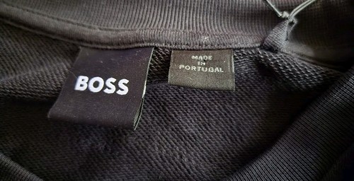 NWT BOSS HUGO BOSS, NEVER WORN EMBROIDERED MENS XL SWEATSHIRT LARGE BOSS LOGO - Picture 8 of 8