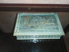 ANCIENNE BOITE BRONZE MAX LE VERRIER LES CHASSES D'ASSURBANIPAL NINIVE