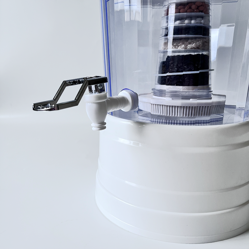 14L Benchtop 8 Stage Water Filter Ceramic Carbon Mineral Stone Silica