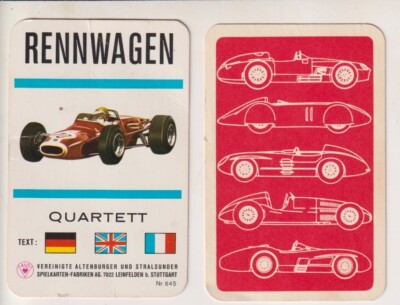 Ersatzkarten ASS Quartett Nr 645 Rennwagen  von 1967