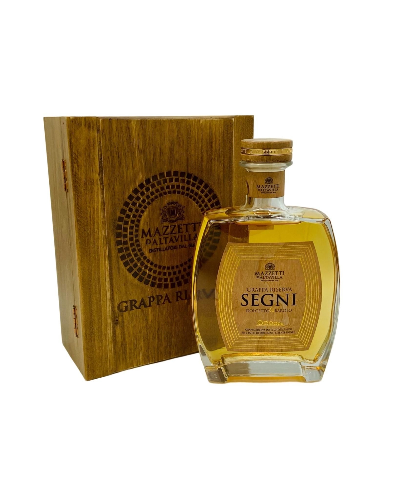 Mazzetti d'Altavilla - Grappa Riserva "Segni" 0,70 lt. + Box Legno