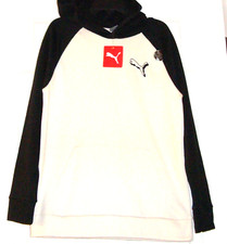 New PUMA Boy's Large Pullover Hooded Sweatshirt with Black Puma NWT