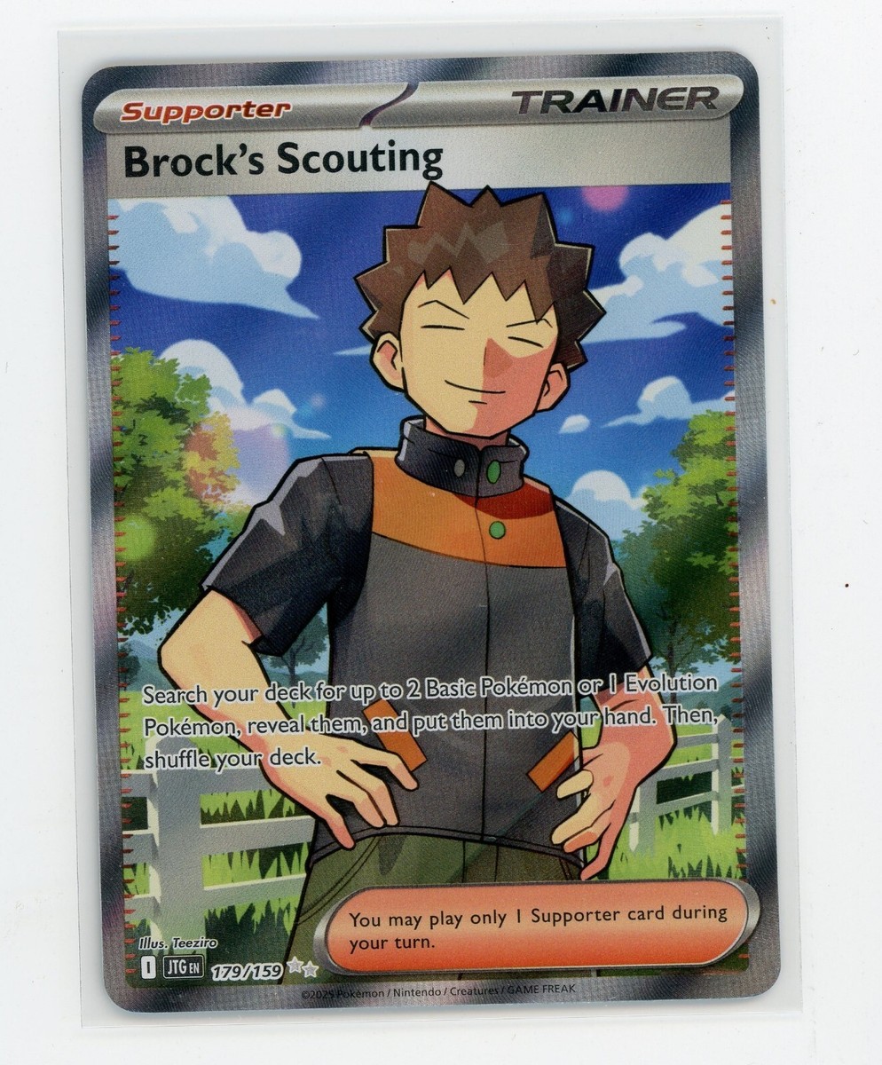 Brock's Scouting 179/159 Pokemon TCG Journey Together Full Art