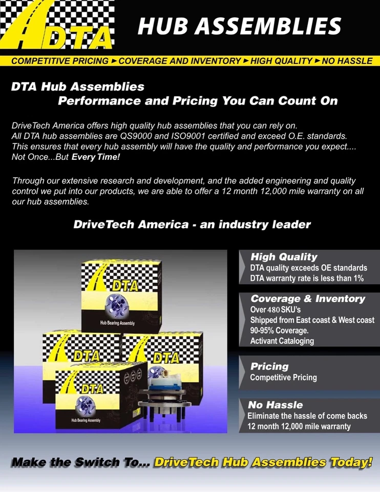 Nuevo conjunto de cojinetes de cubo de rueda delantera F150 Expedition Navigator 4x4 solo 6 tacos Foto 3 de 4