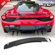Carbon Fiber Rear Trunk Spoiler Wing Lip for Ferrari 458 Italia Spider 2011-2013