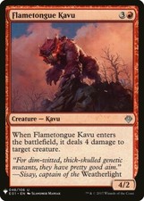 MTG-4x-Near Mint, English-Flametongue Kavu-Mystery Booster