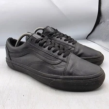 Vans Old Skool Classic Tumble Mens 10 Triple Black Mono Shoes Vansguard Protect