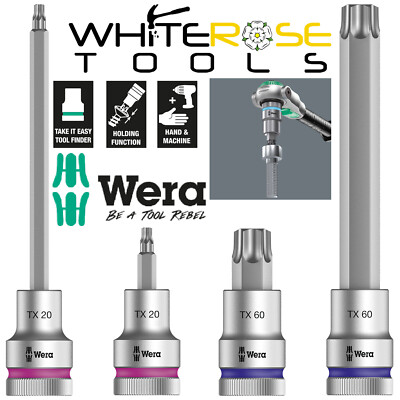 Wera 8767 Socket With Holding Function - 1/2 Inch Drive TX 50 X 60 Mm Bit Socket