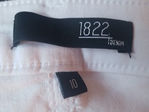 New 1822 Denim Womens Jeans Size 10 Ankle-Skinny Super Stretch Soft White - Picture 3 of 4