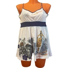 Womens Harley Davidson Tiki Girl Tank Top Paradise Found Size LG Vintage Unique