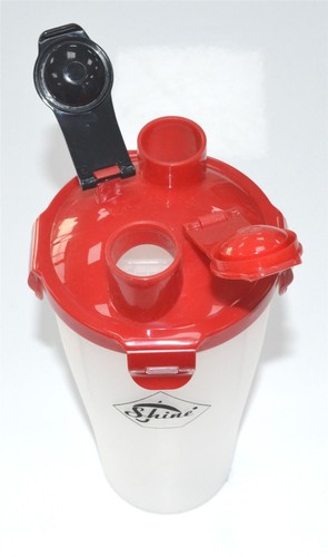2 SECTION PROTEIN SHAKER- STORAGE COMPARTMENT GYM BOTTLE - Picture 4 of 9