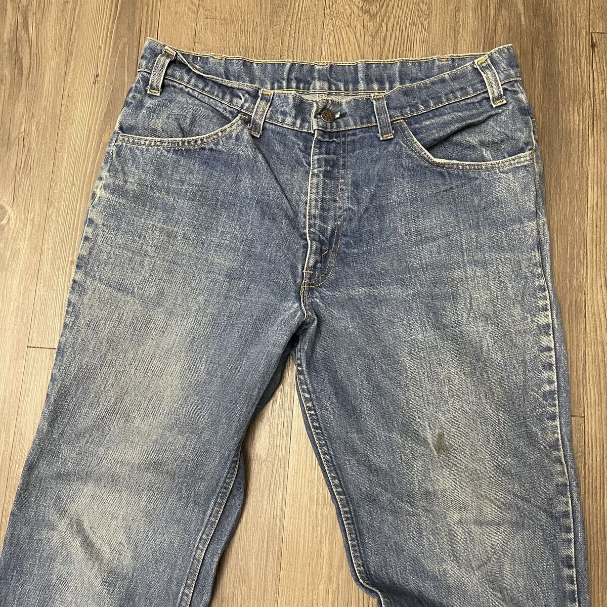 Vintage 70s Levi's 684 Distressed Orange Tab Bell Bottom Vintage 70s Levi's 684 Distressed Orange Tab Bell Bottom