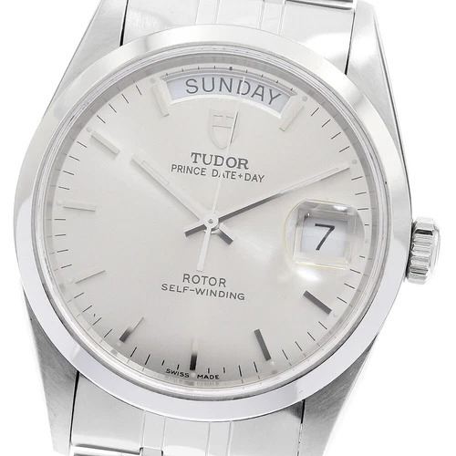TUDOR Prince Date Day 76200 Silver Dial Automatic Boy's Watch_885854