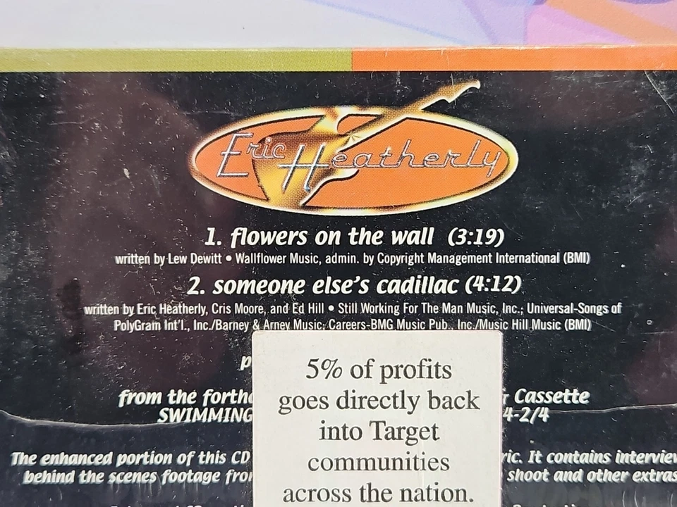 Flowers on the Wall [Single] [Single] by Eric Heatherly (CD, 2000) New Foto 3 de 3
