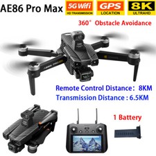 AE86ProMax Upgrade Version Drone 5G WIFI GPS 3-axis 8K HD Camera Quadcopter 8KM