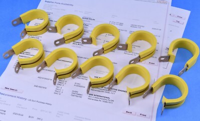 10 Pacmet Aerospace Aircraft 1'' Wire Cable Hose Loop Clamp AS21919WDF16