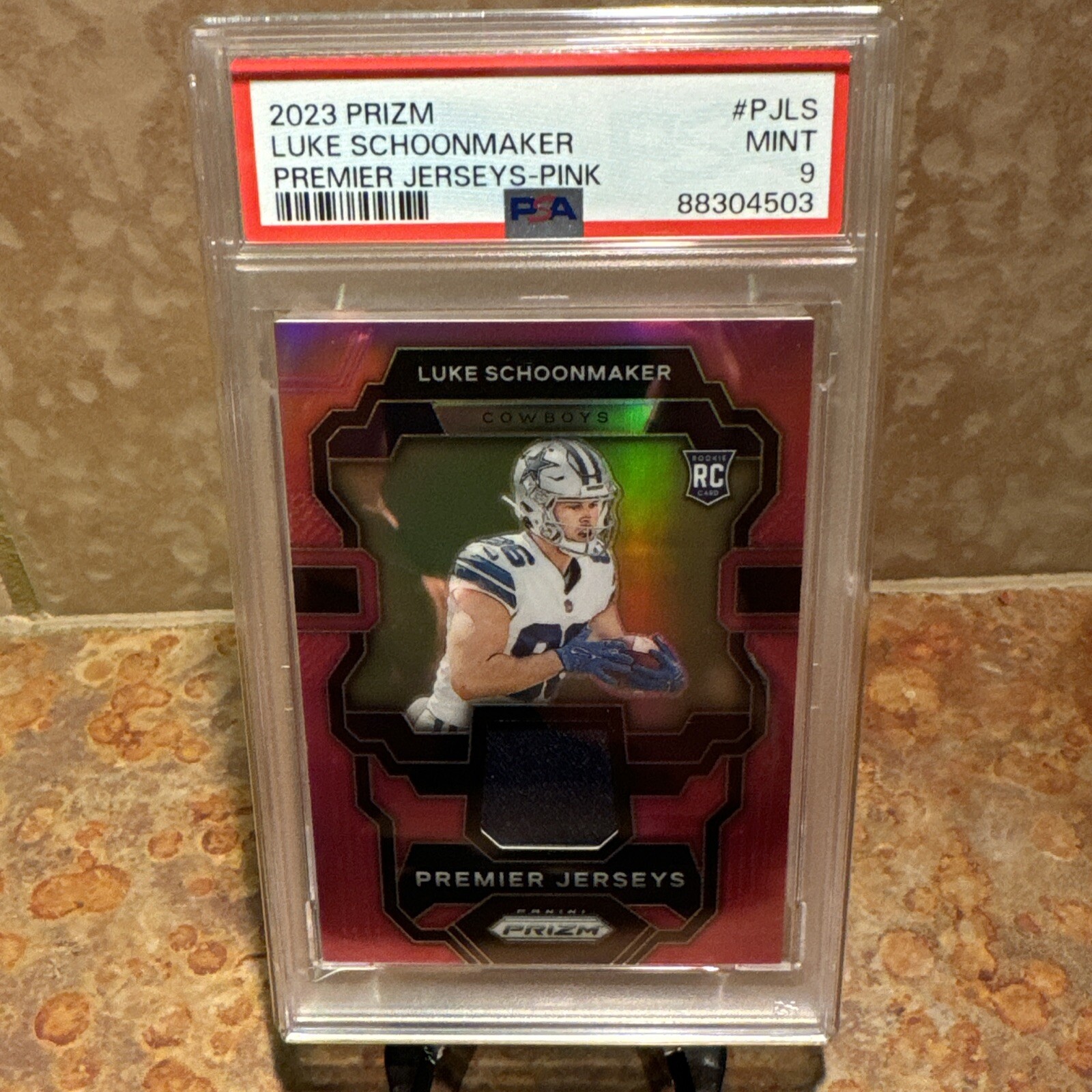 Luke Schoonmaker Panini Prizm Premier Jerseys #PJLS Pink