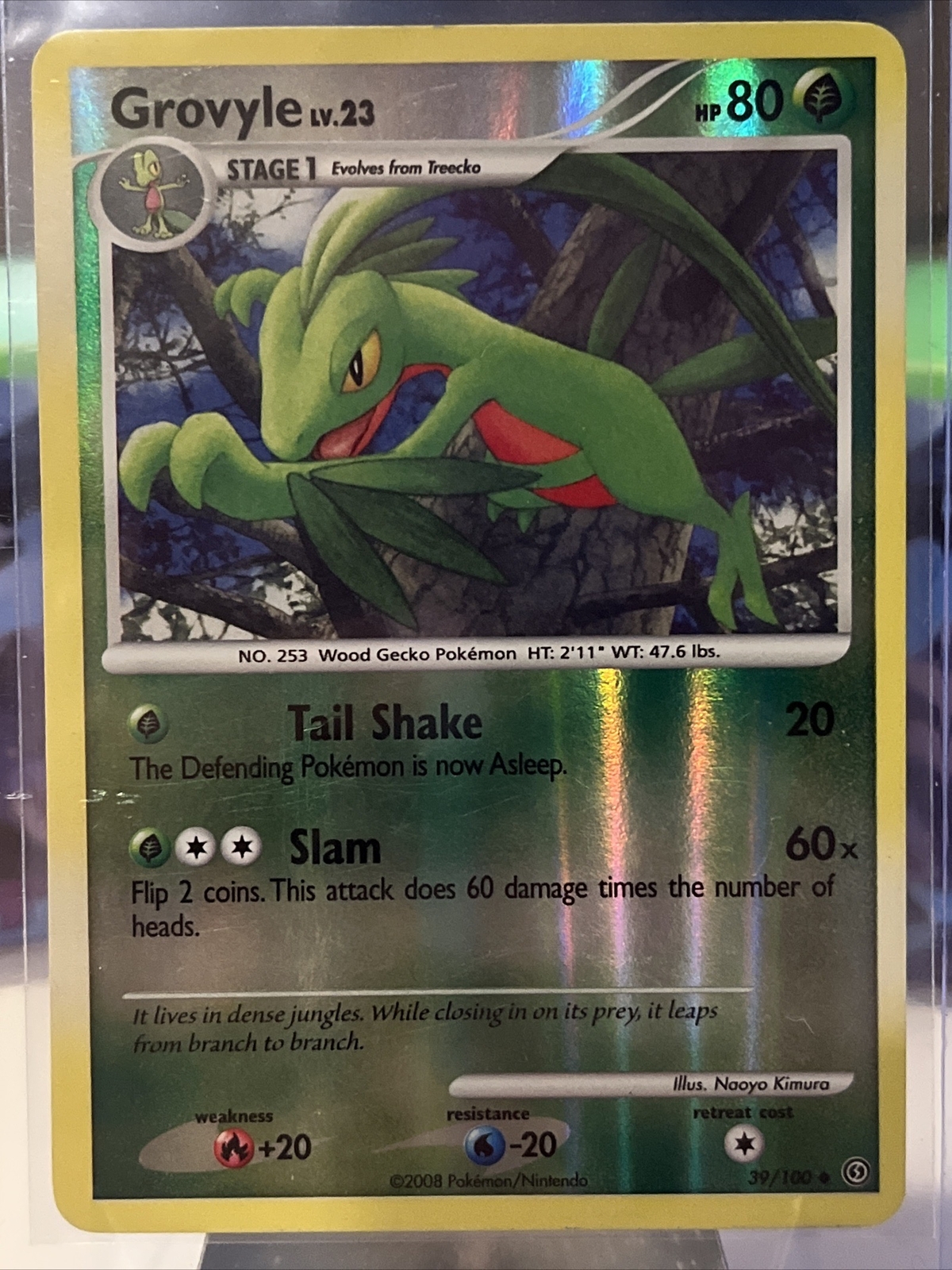 Grovyle 39/100 Stormfront Reverse Holo LP Pokémon TCG Card