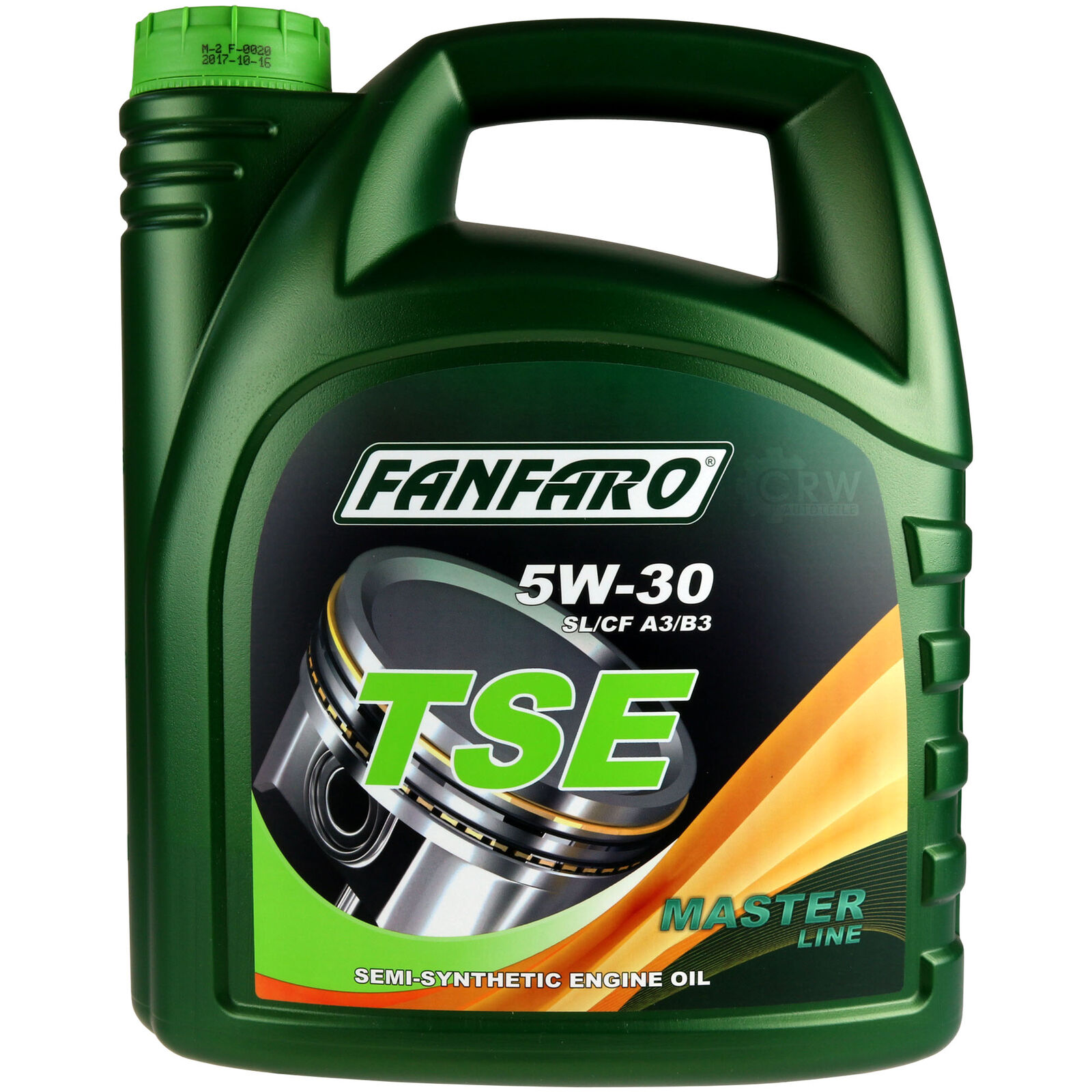 36L FANFARO TSE 5W-30 API SLCF Motoröl inkl. Auslaufschlauch Scheibenreiniger