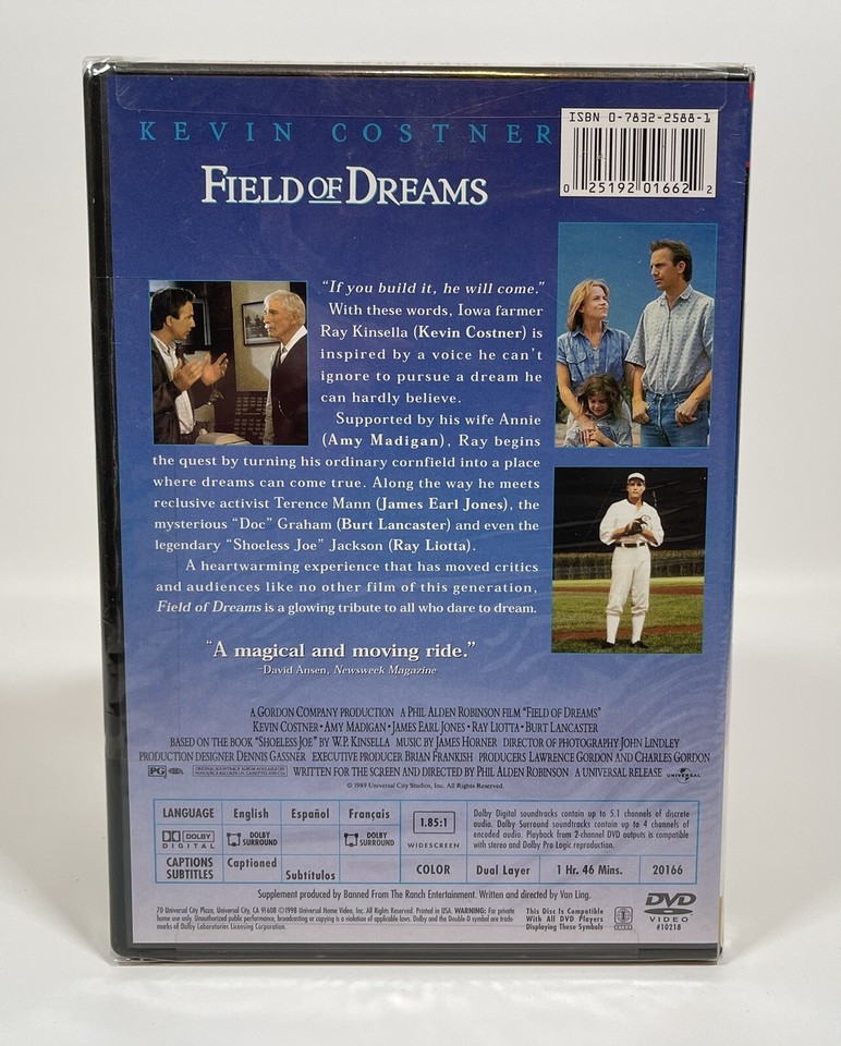 Field of Dreams DVD 1989 Collectors Edition Kevin Costner New Sealed