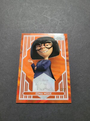 2023 Topps Chrome Disney 100 Edna Mode #80 Orange Refractor
