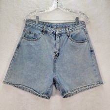 Shein Women Shorts Size L Blue Denim High Rise Modern Casual Summer Boyfriend