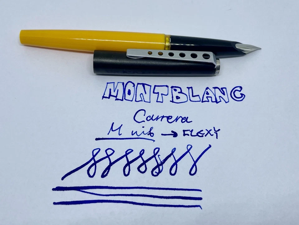 Pluma Estilográfica Carrera COMO NUEVA MONTBLANC - M - Plumín Mediano - Alemania - Pluma Escolar Foto 2 de 4