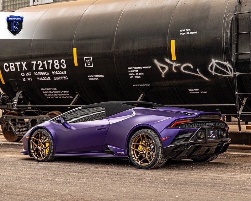 20” ROHANA RFX11 BRUSHED BRONZE CONCAVE WHEELS RIMS FOR LAMBORGHINI HURACAN
