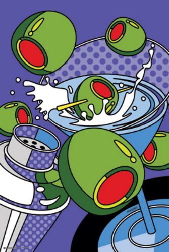 FANTASY POSTER Martini Time Ron Magnes - Picture 1 of 1
