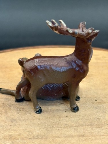 Antique Lead Deer Figurines poss German 1 3/4" High - Picture 2 of 4