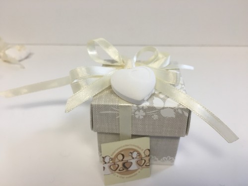 PAKET BOX HOCHZEIT KOMMUNION KONFIRMATION KONFETTI TÜLL TASCHE BAND - Bild 5 von 5