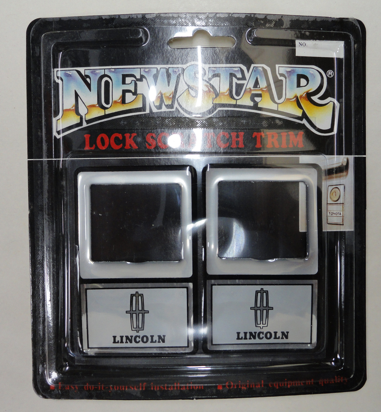 Vintage 80's 90's Automotive Door Lock Scratch Guard Accent Trim