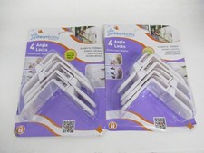 2x Dreambaby Angle Locks for Corner Drawers, And Cabinets - 8 Locks