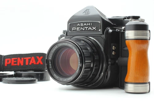 [MINT w/Grip] Pentax 6x7 67 Mirror Up Mup TTL SMC T 105mm f2.4 lens From JAPAN