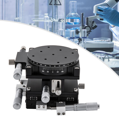 4 Axis XYZR Manual Trimming Platform Linear Stage Bearing Tuning Sliding Table