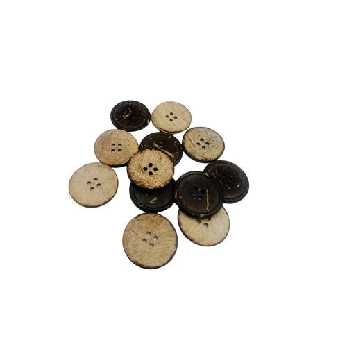Handmade coconut Shell buttons 12 pcs NaturalScrapbooking Knitting Sewing 2 Hole - Picture 24 of 30