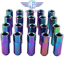 20PCS Neo Chrome JDMSPEED M12X1.5MM Aluminum Racing Wheel Lug Nuts
