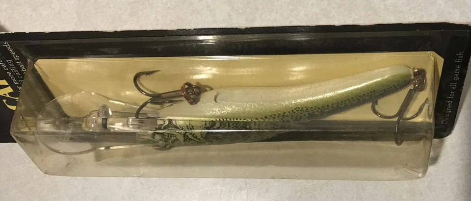 Luhr Jensen FINGERLING YEARLING HI-CATCH 1oz 6.5” BLACK BASS Lure Plug NEW USA - Image 4 of 4