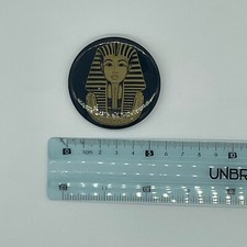 Vintage King Tut Pinback Button Pin Egyptian Pharaoh