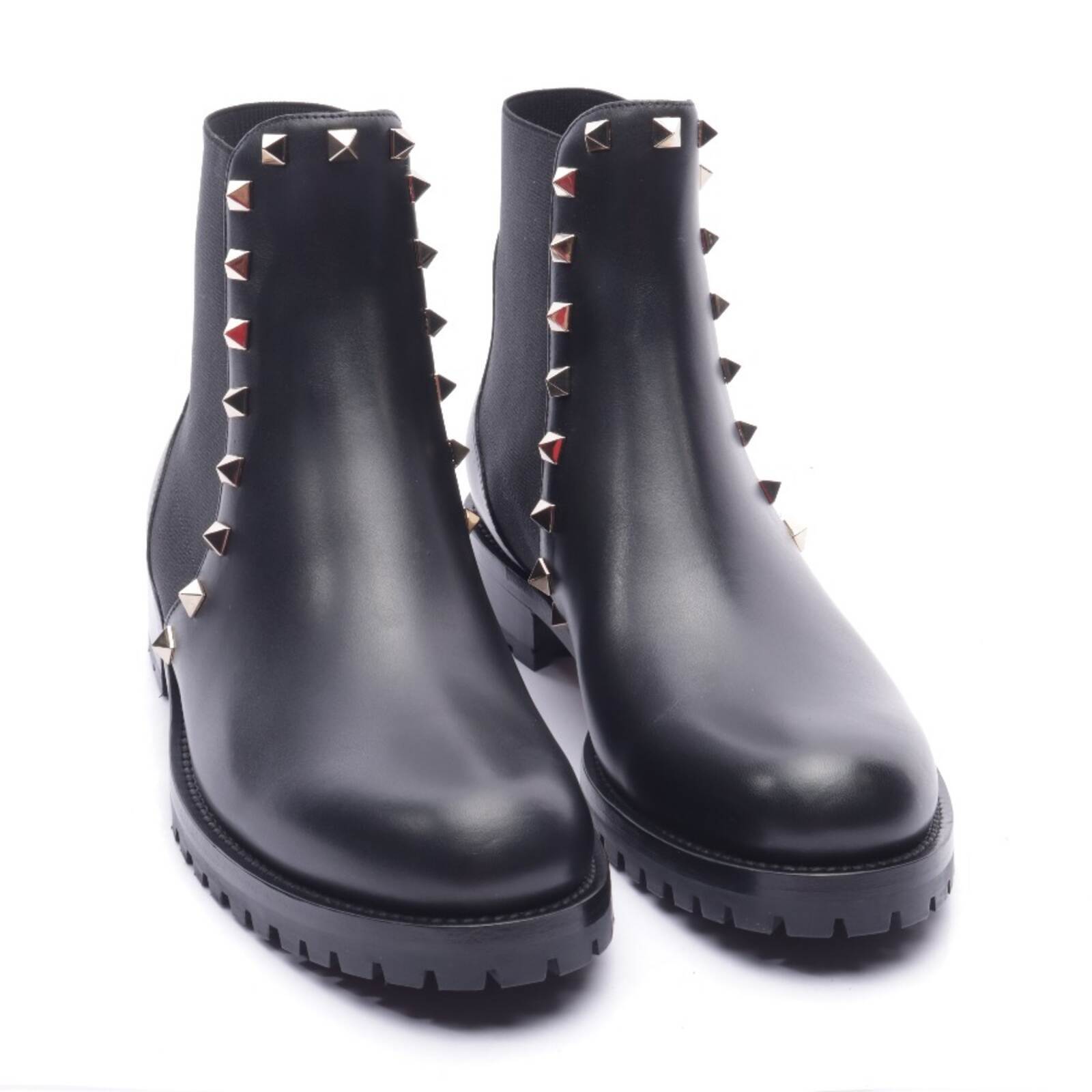 Ботинки Челси Valentino Schwarz 37 EUR Neu Rockstud 111490₽