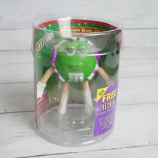 M&M Green Bendable Body Character By Toysite 2004 Collectible