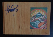 RAMU TOKASHIKI Signed WNBA Floor Tile SEATTLE STORM Basketball JAPAN Free Ship