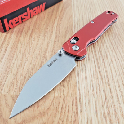 Kershaw Bel Air Folding Knife 3.13'' CPM MagnaCut Steel Blade Red Aluminum Handle